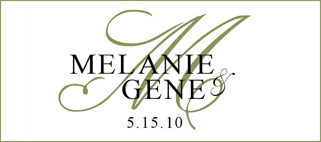 Wedding Announcement for Melanie & Gene